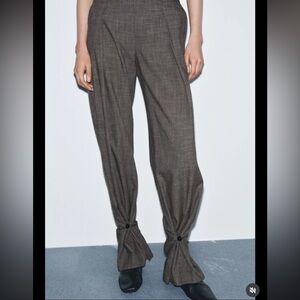 Zara ZW Collection Button Cuff Trousers